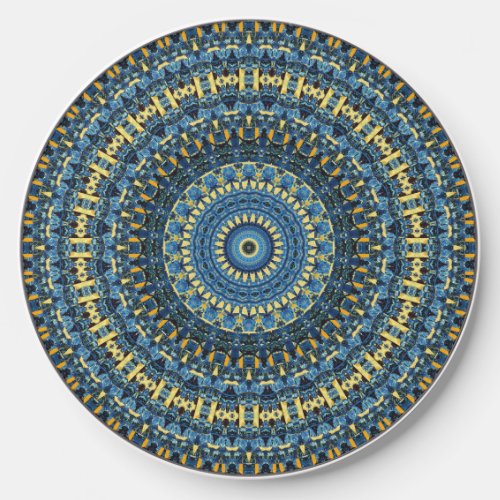 Van Gogh Starry Night Abstract Groovy Boho Mandala Wireless Charger