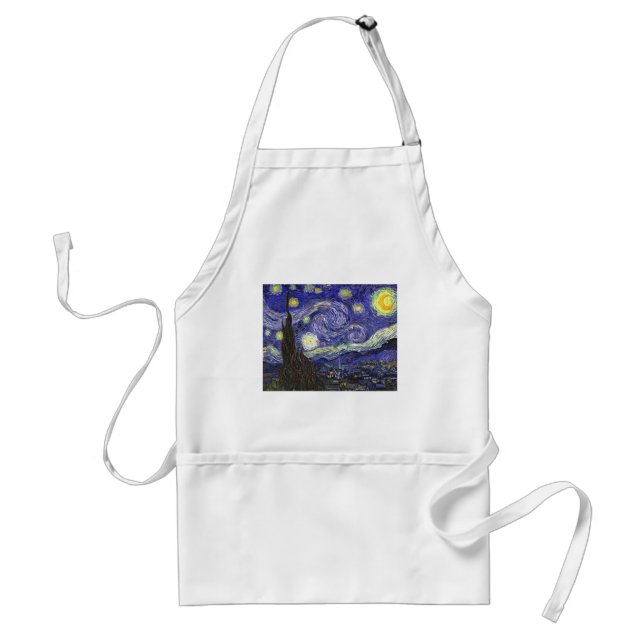 Van Gogh Starry Night Adult Apron (Front)