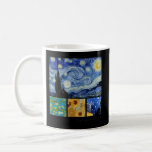 Van Gogh Starry Night Almond Blossoms Sunflowers A Coffee Mug