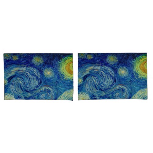 Van Gogh Starry Night Bedding Set Pillow Case