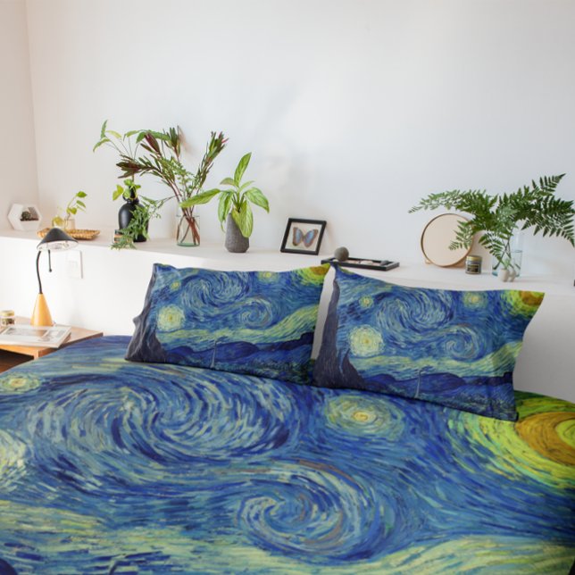 Van Gogh Starry Night Bedding Set Pillow Case (Creator Uploaded)