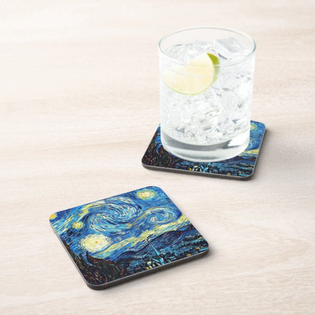 Van Gogh - Starry Night Beverage Coaster (Right Side)