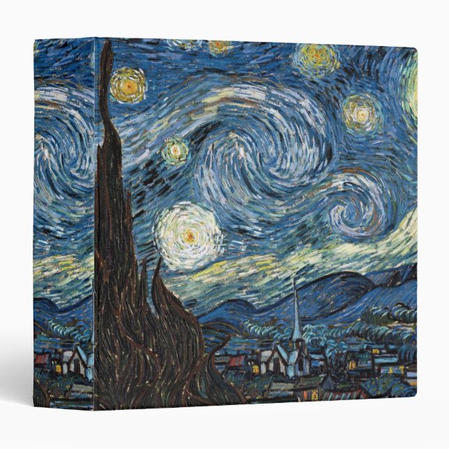 Van Gogh Starry Night Binder (Front/Spine)
