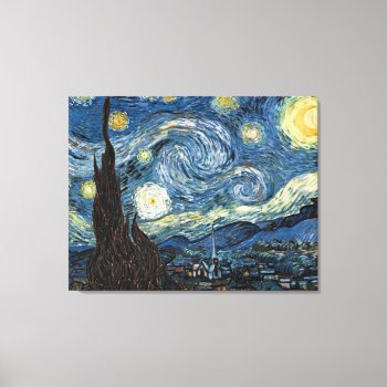 Van Gogh Starry Night Canvas Print by Zazilicious at Zazzle