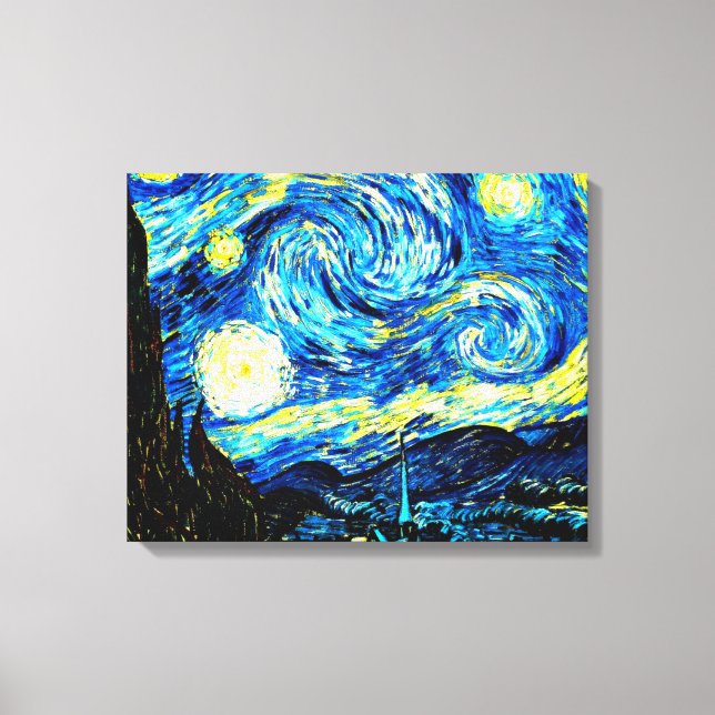Van Gogh - Starry Night Canvas Print (Front)