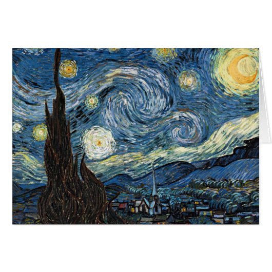 Van Gogh Starry Night Cards (Front Horizontal)