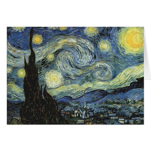 Van Gogh Starry Night Cards (Front Horizontal)