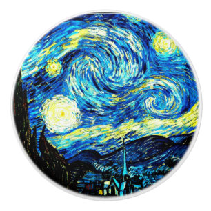 Van Gogh - Starry Night Ceramic Knob