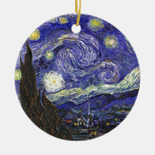 Van Gogh Starry Night Ceramic Ornament