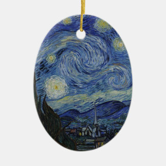 Van Gogh Starry Night Ceramic Ornament