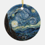 Van Gogh Starry Night Ceramic Ornament at Zazzle