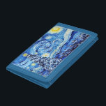 Van Gogh - Starry Night - Christmas Trifold Wallet<br><div class="desc">This design features a christmas themed adoption of the classic oil painting "The Starry Nigh" by Vincent Van Gogh - the dutch painter widely considered as one of the greatest painters of all time.</div>