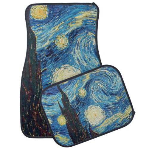 Van Gogh Starry Night Classic Impressionism Art Car Floor Mat