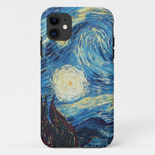 Van Gogh Starry Night Classic Impressionism Art iPhone 11 Case