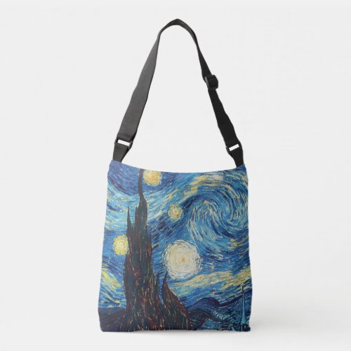 Van Gogh Starry Night Classic Impressionism Art Crossbody Bag