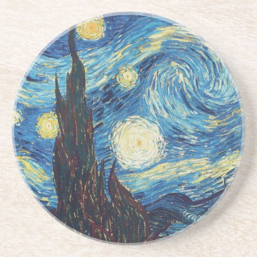 Van Gogh Starry Night Classic Impressionism Art Drink Coaster