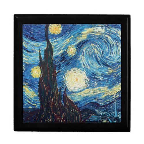 Van Gogh Starry Night Classic Impressionism Art Jewelry Box
