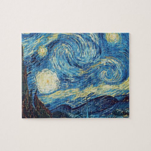 Van Gogh Starry Night Classic Impressionism Art Jigsaw Puzzle