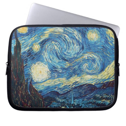 Van Gogh Starry Night Classic Impressionism Art Laptop Sleeve