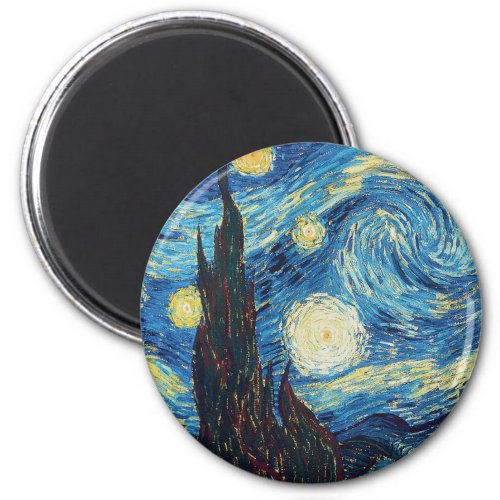 Van Gogh Starry Night Classic Impressionism Art Magnet