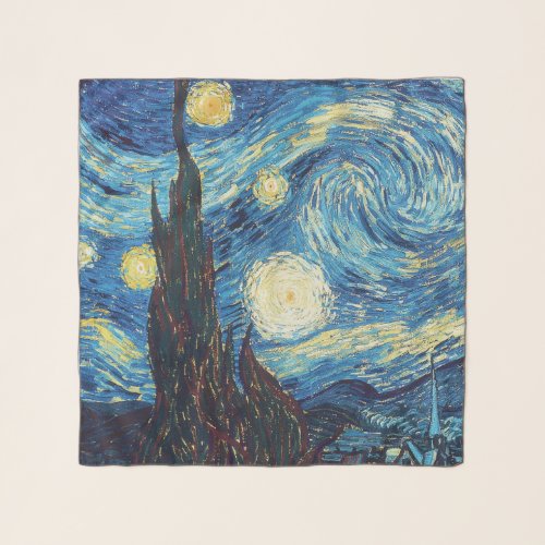 Van Gogh Starry Night Classic Impressionism Art Scarf