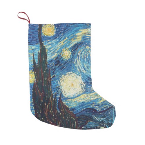 Van Gogh Starry Night Classic Impressionism Art Small Christmas Stocking