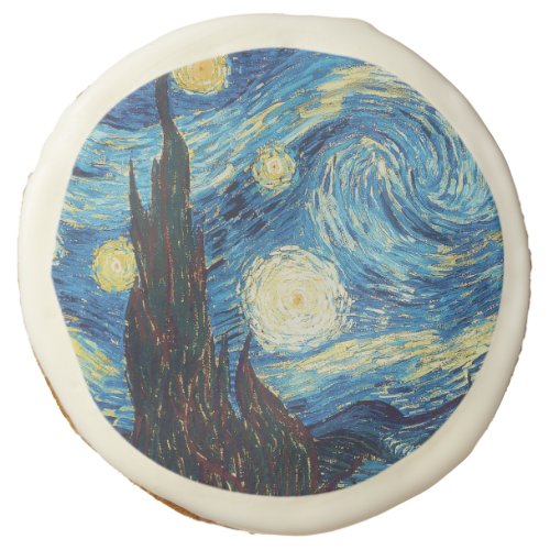 Van Gogh Starry Night Classic Impressionism Art Sugar Cookie