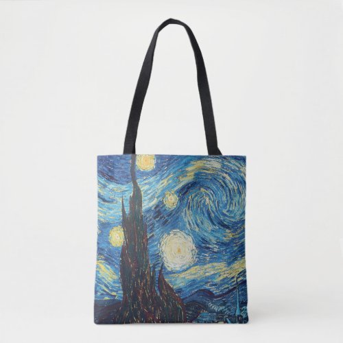 Van Gogh Starry Night Classic Impressionism Art Tote Bag