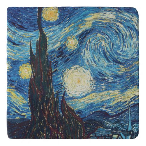 Van Gogh Starry Night Classic Impressionism Art Trivet
