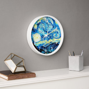 Van Gogh, Starry Night, Clock