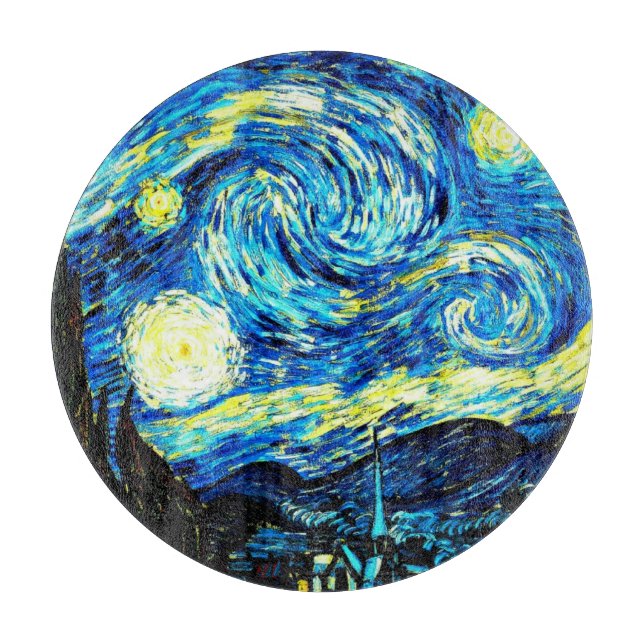 Van Gogh - Starry Night Cutting Board (Front)