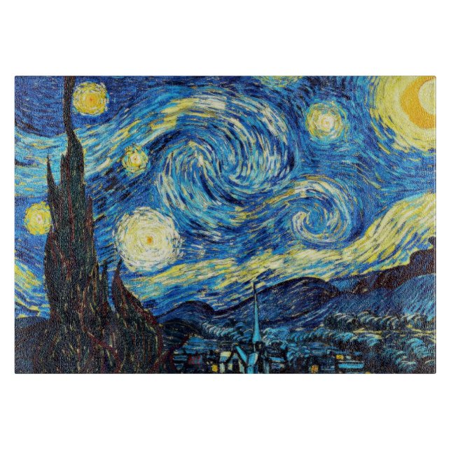 Van Gogh - Starry Night Cutting Board (Front)