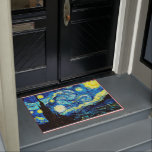 Van Gogh - Starry Night Doormat<br><div class="desc">Starry Night,  famous artwork by Vincent van Gogh</div>