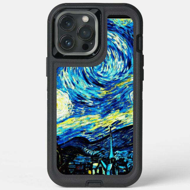 Van Gogh - Starry Night, famous painting, Otterbox iPhone Case (Back)