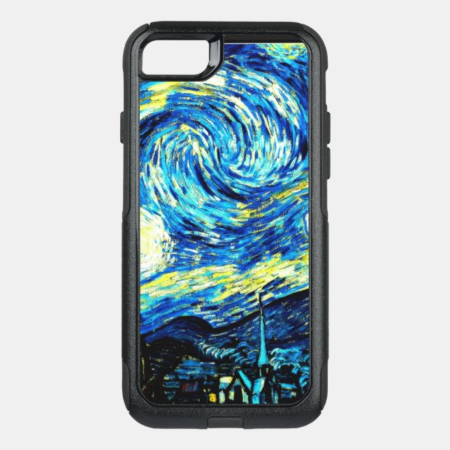 Van Gogh - Starry Night, famous painting, Otterbox iPhone Case (Back)