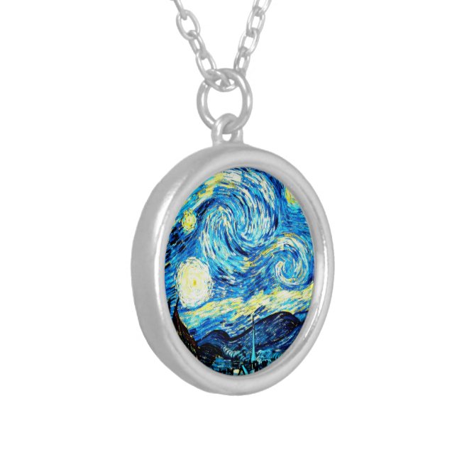 Starry Night Pendant Van Gogh Necklace Van Gogh Art Jewelry 