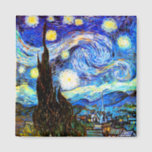 Van Gogh Starry Night Fine Art Magnet<br><div class="desc">Starry Night,  fine art by Vincent van Gogh.</div>