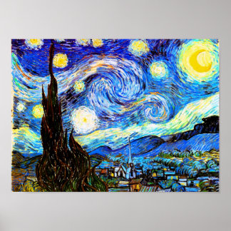 Van Gogh Starry Night Fine Art Poster