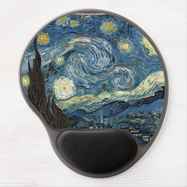 Van Gogh Starry Night Gel Mouse Pad (Front)