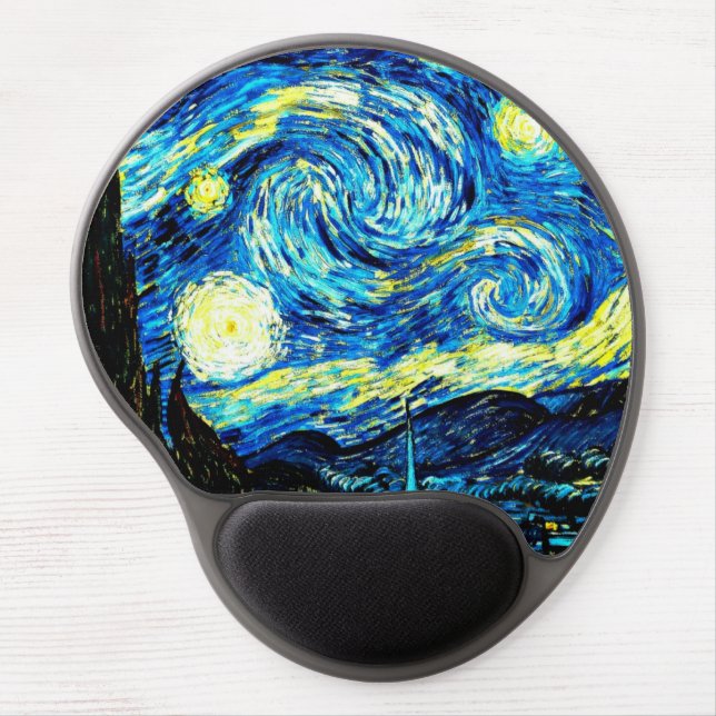 Van Gogh - Starry Night Gel Mouse Pad (Front)