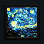 Van Gogh - Starry Night Gift Box<br><div class="desc">Starry Night,  famous painting by Vincent van Gogh.</div>