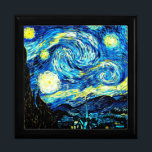 Van Gogh - Starry Night Gift Box<br><div class="desc">Starry Night, famous painting by Vincent van Gogh.</div>