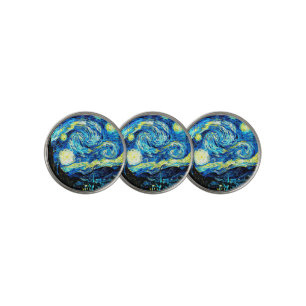 Van Gogh - Starry Night  Golf Ball Marker