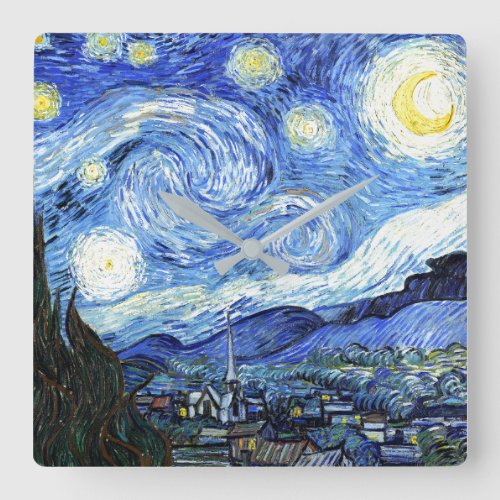 Van Gogh Starry Night Impressionism Art Wall Clock