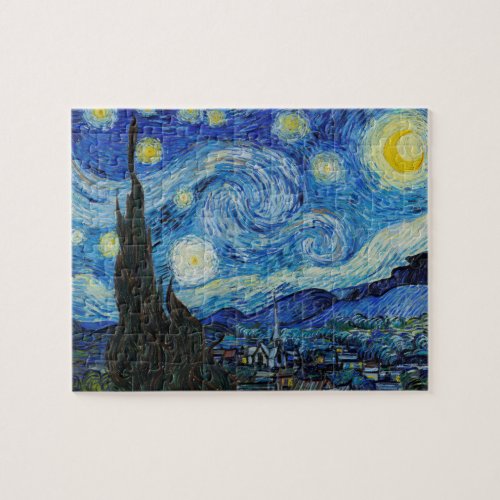 Van Gogh Starry Night Impressionism vintage art Jigsaw Puzzle