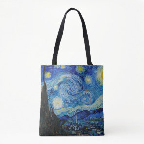 Van Gogh Starry Night. Impressionism vintage art Tote Bag