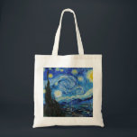 Van Gogh Starry Night. Impressionism vintage art Tote Bag<br><div class="desc">Van Gogh "The Starry Night" tote bag.</div>
