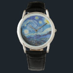 Van Gogh Starry Night. Impressionism vintage art Watch<br><div class="desc">Van Gogh "The Starry Night" watch.</div>
