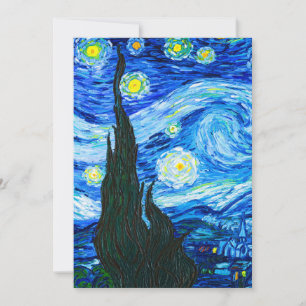 Van Gogh Starry Night Invitation