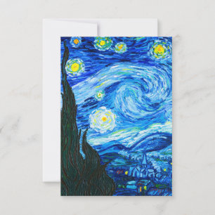 Van Gogh Starry Night Invitation